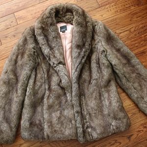 Faux fur jacket